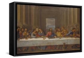 The Last Supper. (Copy after Leonardo Da Vinci)-Nicolas Poussin-Framed Stretched Canvas