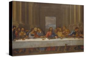 The Last Supper. (Copy after Leonardo Da Vinci)-Nicolas Poussin-Stretched Canvas