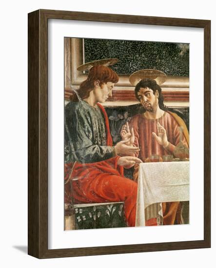 The Last Supper, Detail of Saint Matthew and Saint Philip, 1447-Andrea Del Castagno-Framed Giclee Print