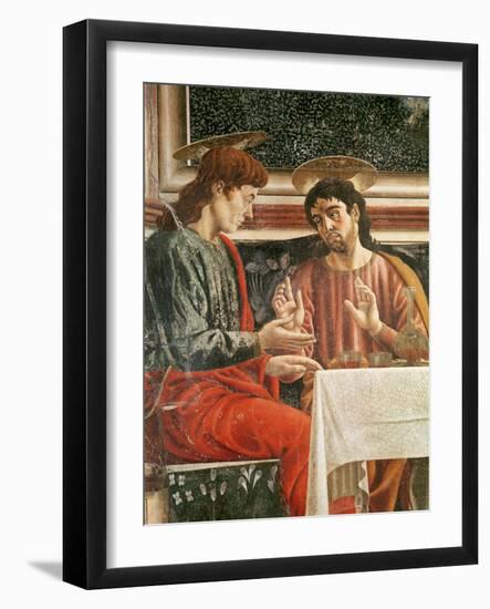 The Last Supper, Detail of Saint Matthew and Saint Philip, 1447-Andrea Del Castagno-Framed Giclee Print