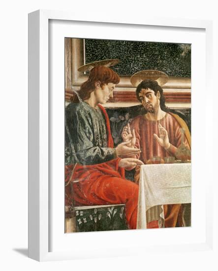 The Last Supper, Detail of Saint Matthew and Saint Philip, 1447-Andrea Del Castagno-Framed Giclee Print