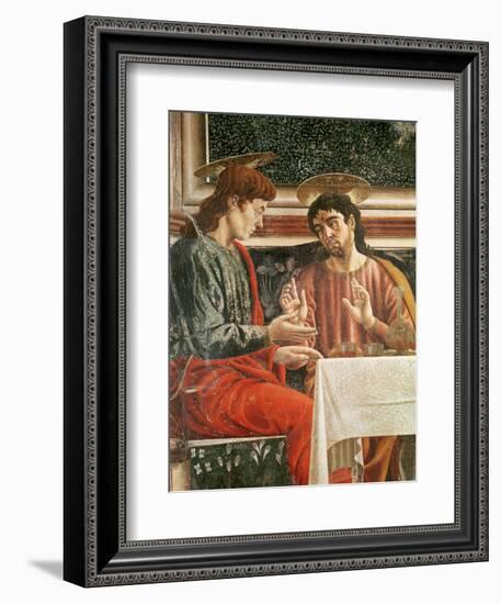 The Last Supper, Detail of Saint Matthew and Saint Philip, 1447-Andrea Del Castagno-Framed Giclee Print