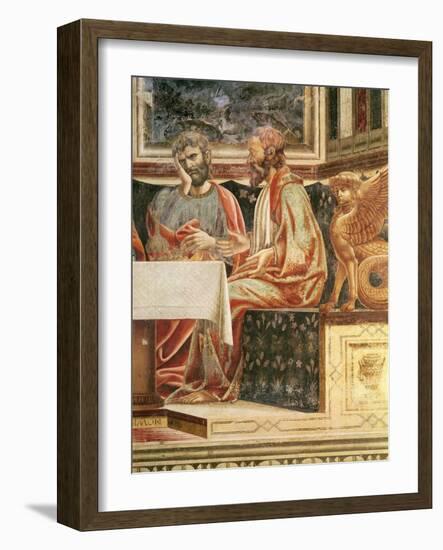 The Last Supper, Detail of St. James the Lesser and St. Simon, C.1447-Andrea Del Castagno-Framed Giclee Print