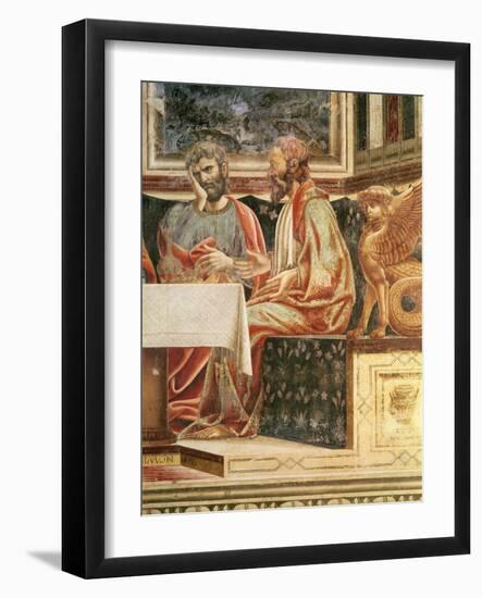 The Last Supper, Detail of St. James the Lesser and St. Simon, C.1447-Andrea Del Castagno-Framed Giclee Print