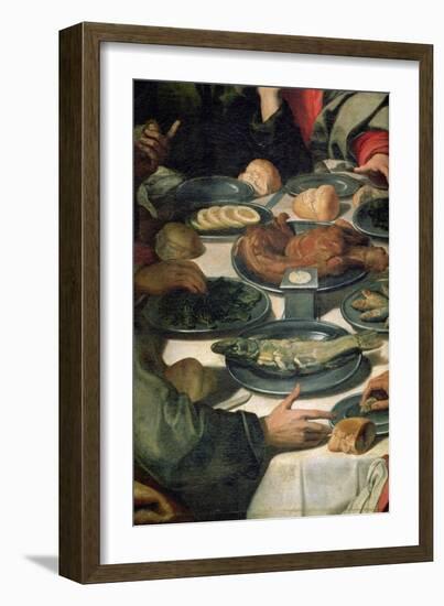 The Last Supper, Detail of the Food-Daniele Crespi-Framed Giclee Print