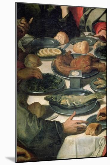 The Last Supper, Detail of the Food-Daniele Crespi-Mounted Giclee Print