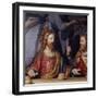 The Last Supper, Detail Showing Jesus Christ and Saint Thomas, 1531-null-Framed Giclee Print