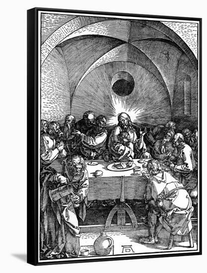 The Last Supper from the 'Great Passion' Series, C1510-Albrecht Durer-Framed Stretched Canvas