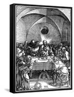 The Last Supper from the 'Great Passion' Series, C1510-Albrecht Durer-Framed Stretched Canvas