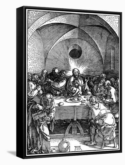 The Last Supper from the 'Great Passion' Series, C1510-Albrecht Durer-Framed Stretched Canvas