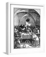 The Last Supper from the 'Great Passion' Series, C1510-Albrecht Durer-Framed Giclee Print