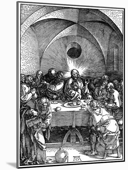The Last Supper from the 'Great Passion' Series, C1510-Albrecht Durer-Mounted Giclee Print