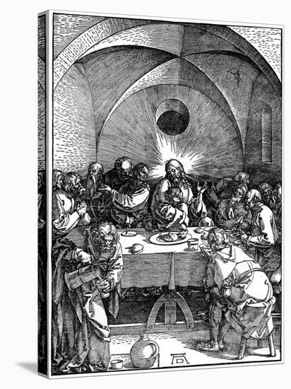 The Last Supper from the 'Great Passion' Series, C1510-Albrecht Durer-Stretched Canvas