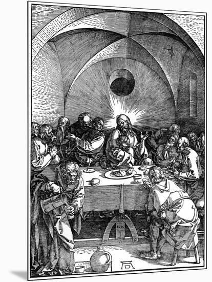 The Last Supper from the 'Great Passion' Series, C1510-Albrecht Durer-Mounted Giclee Print