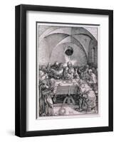 The Last Supper from the "Great Passion" Series, Pub. 1511-Albrecht Dürer-Framed Giclee Print