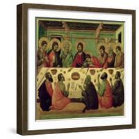 The Last Supper, from the Passion Altarpiece-Duccio di Buoninsegna-Framed Giclee Print