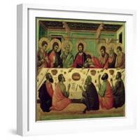 The Last Supper, from the Passion Altarpiece-Duccio di Buoninsegna-Framed Giclee Print