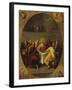 The Last Supper in a Painted Oval in a Surround Decorated with the Four Evangelists and God the…-Frans Francken the Younger-Framed Giclee Print