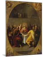 The Last Supper in a Painted Oval in a Surround Decorated with the Four Evangelists and God the…-Frans Francken the Younger-Mounted Giclee Print