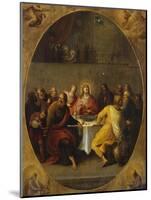 The Last Supper in a Painted Oval in a Surround Decorated with the Four Evangelists and God the…-Frans Francken the Younger-Mounted Giclee Print