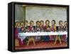 The Last Supper, Jesus, Codex of Predis (1476), Royal Library, Turin, Italy-Prisma-Framed Stretched Canvas