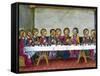 The Last Supper, Jesus, Codex of Predis (1476), Royal Library, Turin, Italy-Prisma-Framed Stretched Canvas