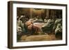 The Last Supper. Judas Dipping His Hand in the Dish-James Tissot-Framed Giclee Print