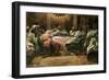 The Last Supper. Judas Dipping His Hand in the Dish-James Tissot-Framed Giclee Print