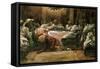 The Last Supper. Judas Dipping His Hand in the Dish-James Tissot-Framed Stretched Canvas