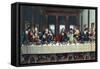 The Last Supper -New Testament-Leonardo Da Vinci-Framed Stretched Canvas