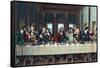 The Last Supper -New Testament-Leonardo Da Vinci-Framed Stretched Canvas