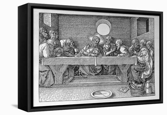 The Last Supper, Pub. 1523-Albrecht Dürer-Framed Stretched Canvas