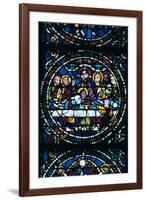 The Last Supper, Stained Glass, Chartres Cathedral, France, 1205-1215-null-Framed Photographic Print