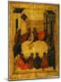 The Last Supper (Tempera and Gold Leaf on Panel)-Russian-Mounted Giclee Print