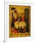 The Last Supper (Tempera and Gold Leaf on Panel)-Russian-Framed Giclee Print