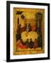 The Last Supper (Tempera and Gold Leaf on Panel)-Russian-Framed Giclee Print