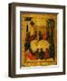 The Last Supper (Tempera and Gold Leaf on Panel)-Russian-Framed Premium Giclee Print