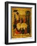 The Last Supper (Tempera and Gold Leaf on Panel)-Russian-Framed Premium Giclee Print