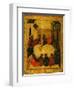 The Last Supper (Tempera and Gold Leaf on Panel)-Russian-Framed Premium Giclee Print