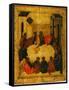 The Last Supper (Tempera and Gold Leaf on Panel)-Russian-Framed Stretched Canvas