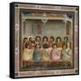 The Last Supper-Giotto di Bondone-Framed Stretched Canvas