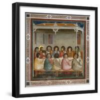 The Last Supper-Giotto di Bondone-Framed Giclee Print