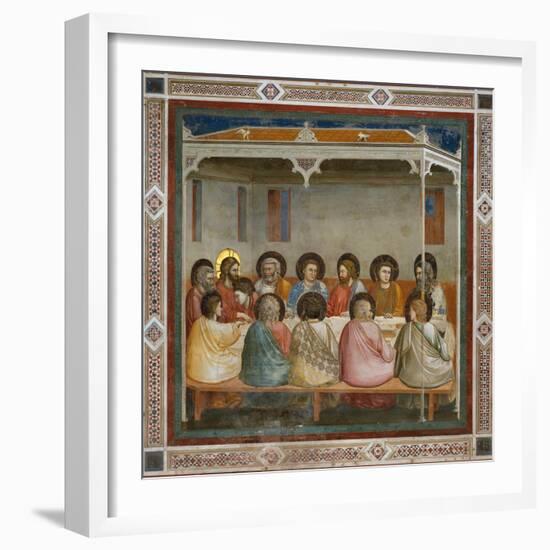 The Last Supper-Giotto di Bondone-Framed Giclee Print