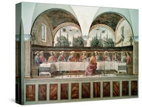 The Last Supper-Domenico Ghirlandaio-Stretched Canvas