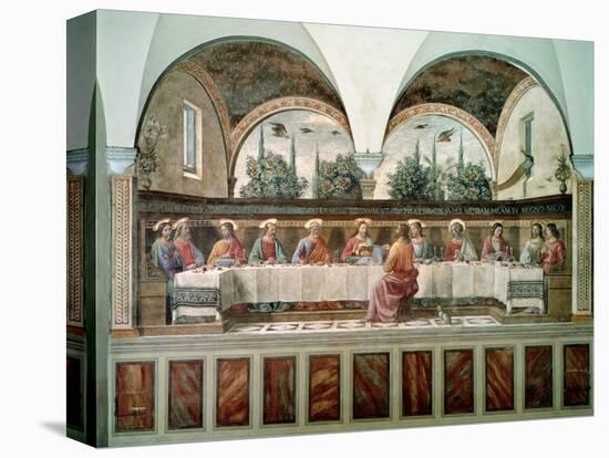 The Last Supper-Domenico Ghirlandaio-Stretched Canvas