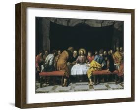 The Last Supper-Frans Pourbus II-Framed Art Print