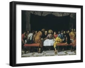 The Last Supper-Frans Pourbus II-Framed Art Print