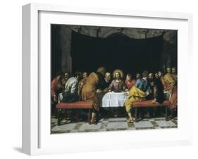 The Last Supper-Frans Pourbus II-Framed Art Print