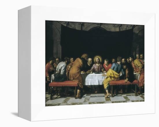 The Last Supper-Frans Pourbus II-Framed Stretched Canvas