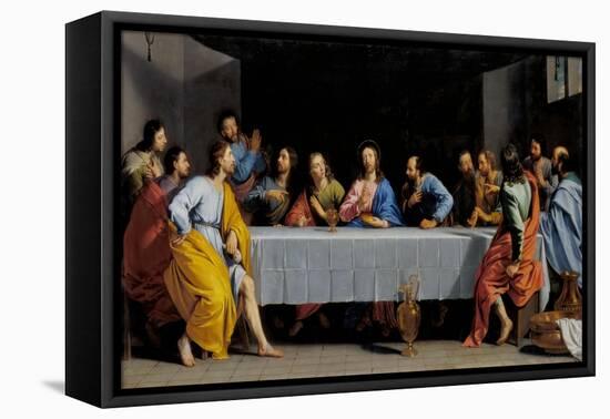 The Last Supper-Philippe De Champaigne-Framed Stretched Canvas